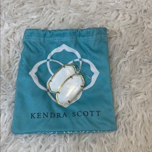 Kendra Scott White Pearl Danielle Earrings